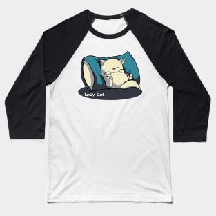 Lazy Cat (Sleepy) Baseball T-Shirt